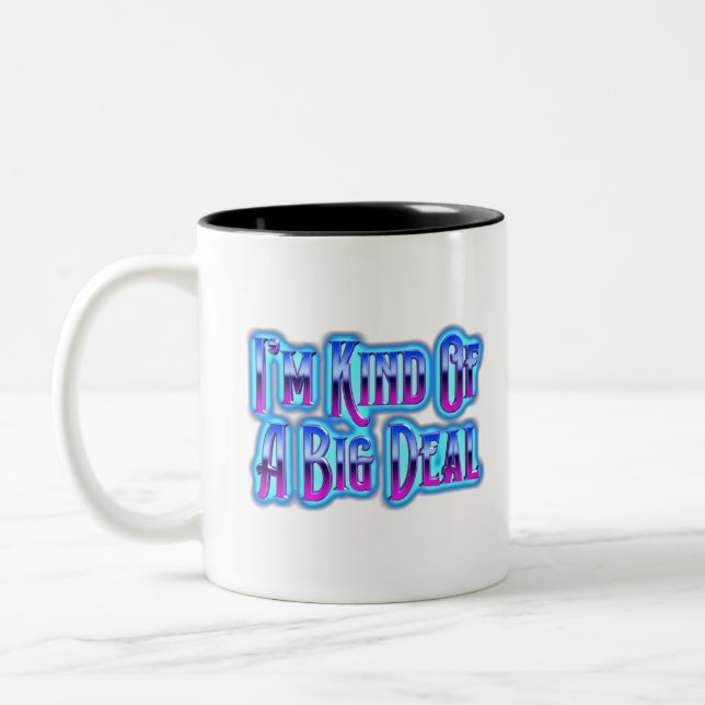 Caneca De Café Em Dois Tons Eu Sou Meio Uma Grande Coisa (Esquerda)
