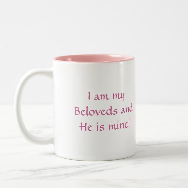Caneca De Café Em Dois Tons Eu sou meu Beloveds e é meu! , Jessica (Esquerda)