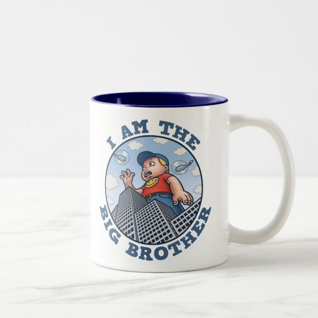 Caneca De Café Em Dois Tons Eu sou o big brother (Direita)