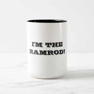 Caneca De Café Em Dois Tons "Eu sou o Ramrod!"