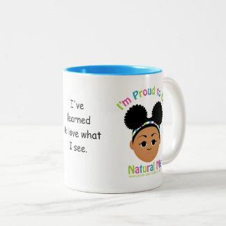 Caneca De Café Em Dois Tons Eu sou orgulhoso ser natural mim!