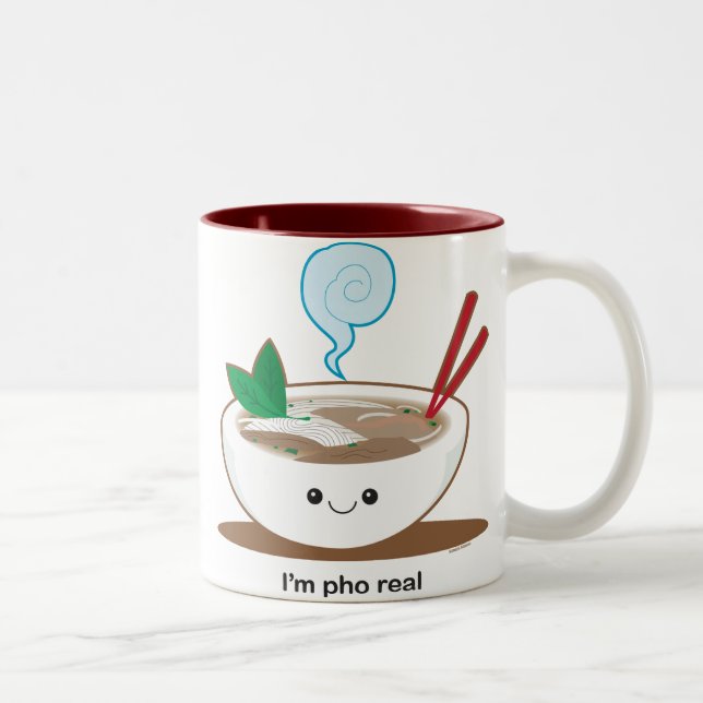 Caneca De Café Em Dois Tons Eu sou Pho real (Direita)