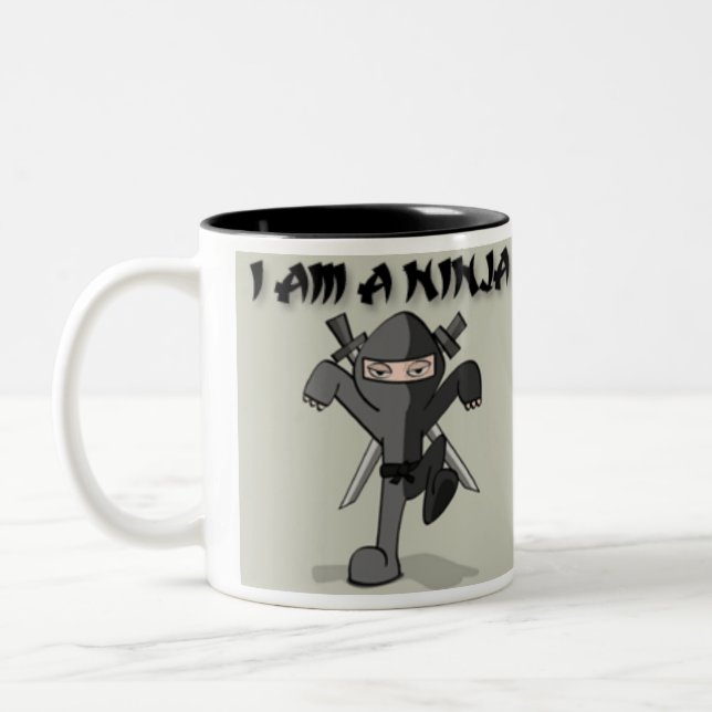 CANECA DE CAFÉ EM DOIS TONS EU SOU UM NINJA (Esquerda)