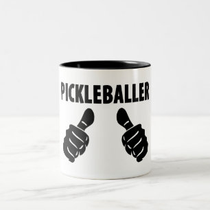 Caneca De Café Em Dois Tons Eu sou um picleballer