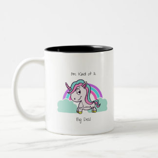 Caneca De Café Em Dois Tons Eu sou um tipo de Unicórnio do Grande Negócio