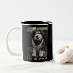 Caneca De Café Em Dois Tons Eu Tenho Esse Cachorro Em Mim Foto Engraçada de Sh