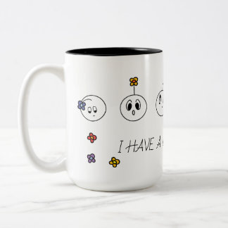 Caneca De Café Em Dois Tons Eu tenho muitos sentimentos