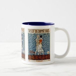 Caneca De Café Em Dois Tons Eu tenho o Shimmie Blues