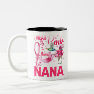 Caneca De Café Em Dois Tons Eu Visto Rosa Na Memória Da Minha Nana