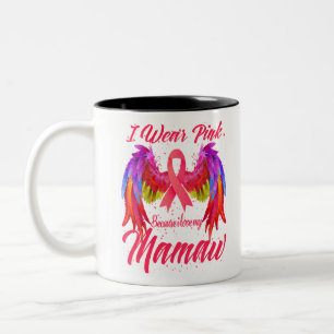 Caneca De Café Em Dois Tons Eu Visto Rosa Porque Eu Amo Minha Mama Asas Mamuca