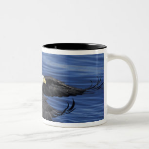 Caneca De Café Em Dois Tons EUA, Alasca, Águia-careca da Península de Kenai