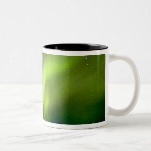 Caneca De Café Em Dois Tons EUA, Alasca, Chena Hot Springs. Aurora 3