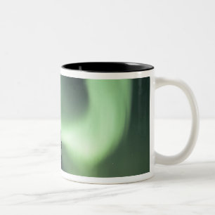 Caneca De Café Em Dois Tons EUA, área de Fairbanks, Alaska Central, Aurora 2