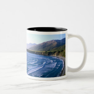 Caneca De Café Em Dois Tons EUA, Califórnia, Big Sur, baía ao longo da Rodovia