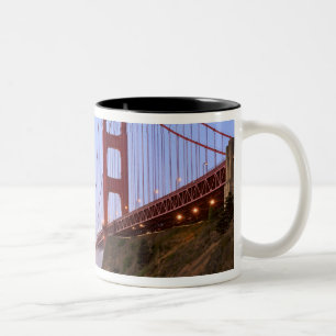 Caneca De Café Em Dois Tons EUA, Califórnia, São Francisco. Golden Gate 3
