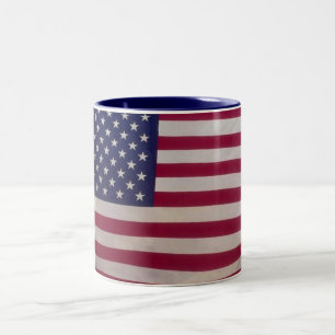 Caneca De Café Em Dois Tons EUA - Mug- Estilo 2