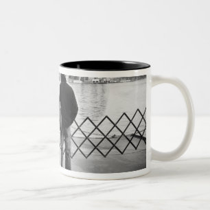 Caneca De Café Em Dois Tons EUA, NOVA YORK: Cidade de Nova York a bordo do Sta