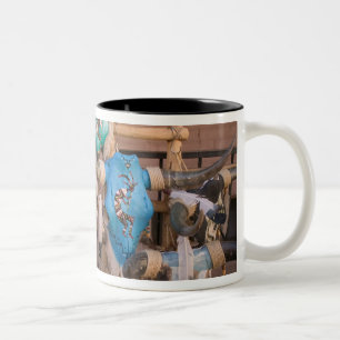 Caneca De Café Em Dois Tons EUA, Novo México, Santa Fe: Centro de Santa Fe,