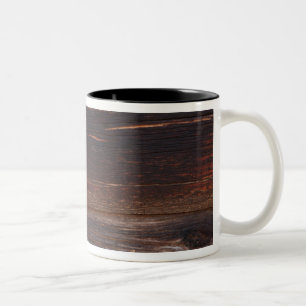 Caneca De Café Em Dois Tons EUA, Salmão, Idaho, Cabana de Troncos