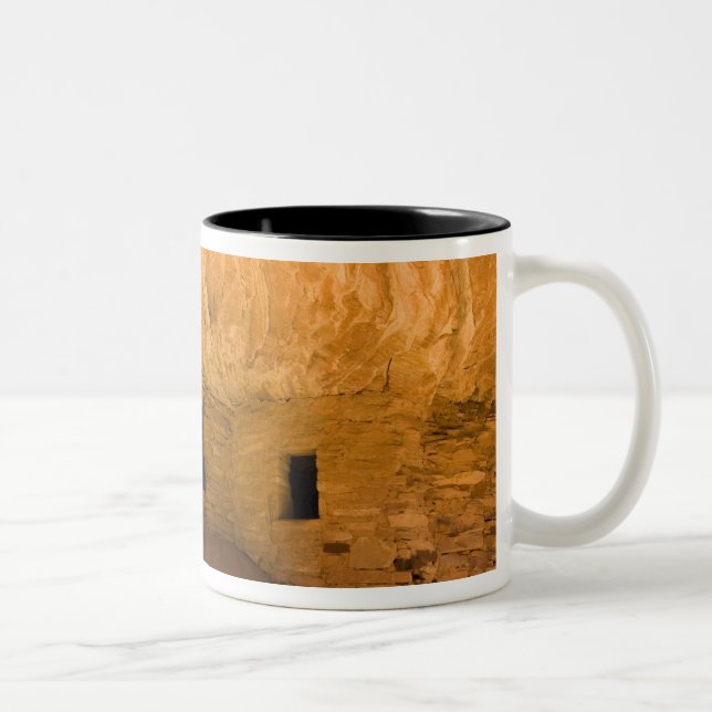 Caneca De Café Em Dois Tons EUA, Utah, Cedar Mesa, Mule Canyon. Arenito (Direita)