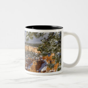 Caneca De Café Em Dois Tons EUA, Utah, Parque Nacional Bryce Canyon. Nascer do