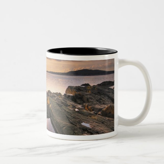 Caneca De Café Em Dois Tons EUA, Washington, Ilhas San Juan.  Um dramático 2 (Direita)