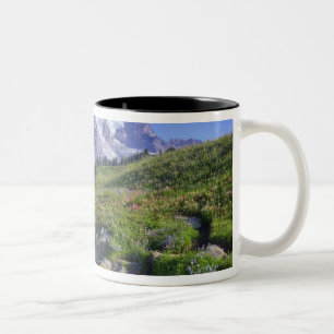 Caneca De Café Em Dois Tons EUA, Washington, Mt. Rainier NP, Mt. Rainier e 2