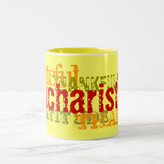 Caneca De Café Em Dois Tons Eucharisteo