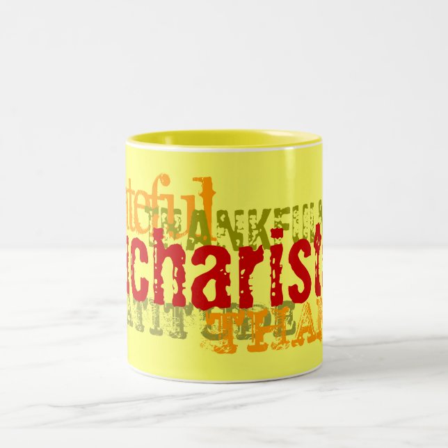 Caneca De Café Em Dois Tons Eucharisteo (Centro)
