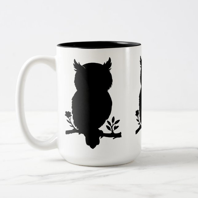 Caneca De Café Em Dois Tons Eule - Scherenschnitt (Esquerda)