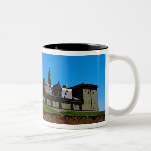 Caneca De Café Em Dois Tons Europa, Dinamarca, Helsingor (também conhecido com