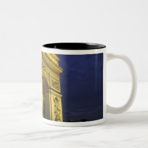 Caneca De Café Em Dois Tons Europa, França, Paris. Arco do Triunfo