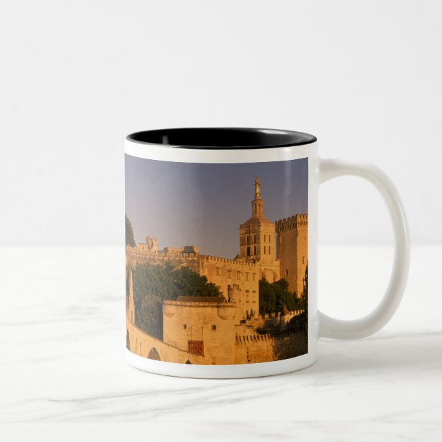 Caneca De Café Em Dois Tons Europa, França, Provença, Avinhão. Palácio dos 2 (Direita)