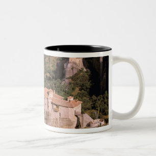 Caneca De Café Em Dois Tons Europa, Grécias, Tessália, Meteora, Kastraki.