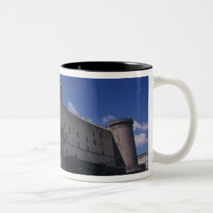 Caneca De Café Em Dois Tons Europa, Itália, Nápoles, Castelo Nuovo