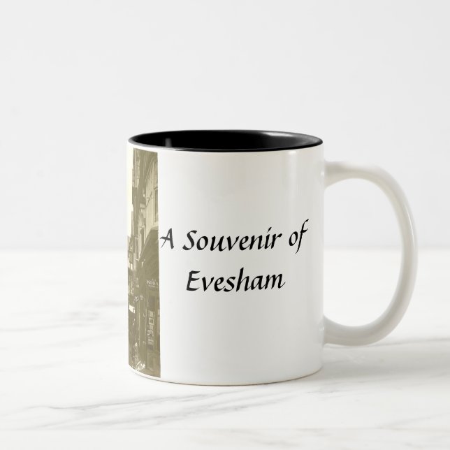 Caneca De Café Em Dois Tons Evesham Souvenir Mug (Direita)