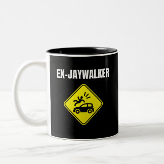 Caneca De Café Em Dois Tons Ex Jaywalker - Alcoholic Clean E Sóbrio