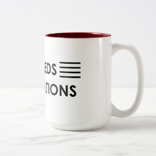 Caneca De Café Em Dois Tons “Exceeds esperas "