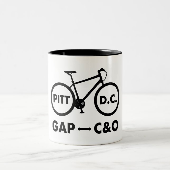 Caneca De Café Em Dois Tons Excelente Alegadamente Passe de Bicicleta Canal To (Centro)