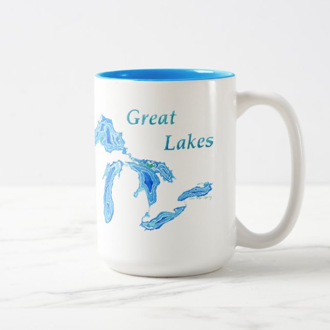 Caneca De Café Em Dois Tons Excelente Lagos 15 Oz Mug (Direita)