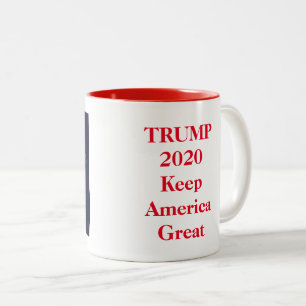 Caneca De Café Em Dois Tons Excelente Trump 2020 Keep America