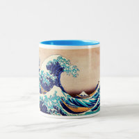 Excelente Wave Off Kanagawa Japonês Vintage Fine A
