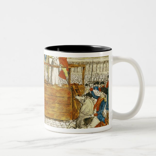 Caneca De Café Em Dois Tons Execução de Marie-Antoinette (Direita)
