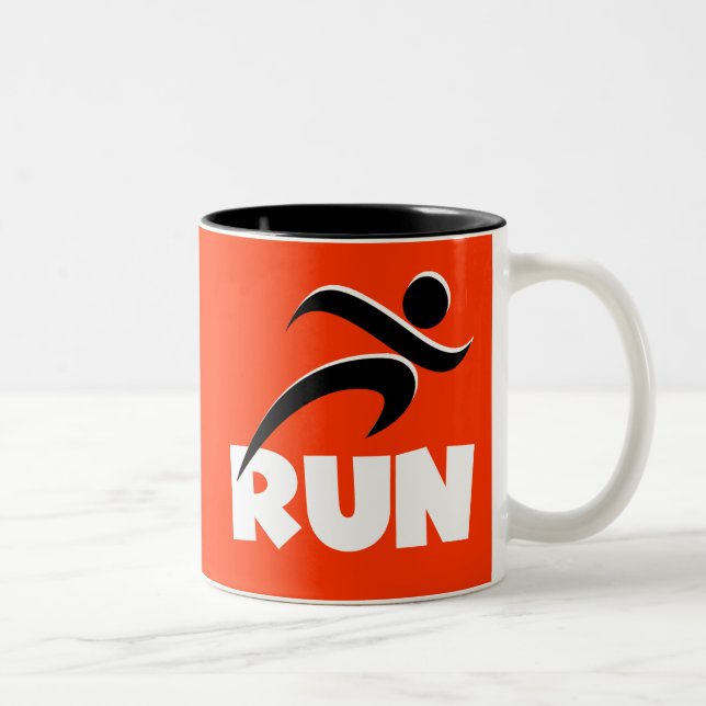 Caneca De Café Em Dois Tons Executar branco (Direita)