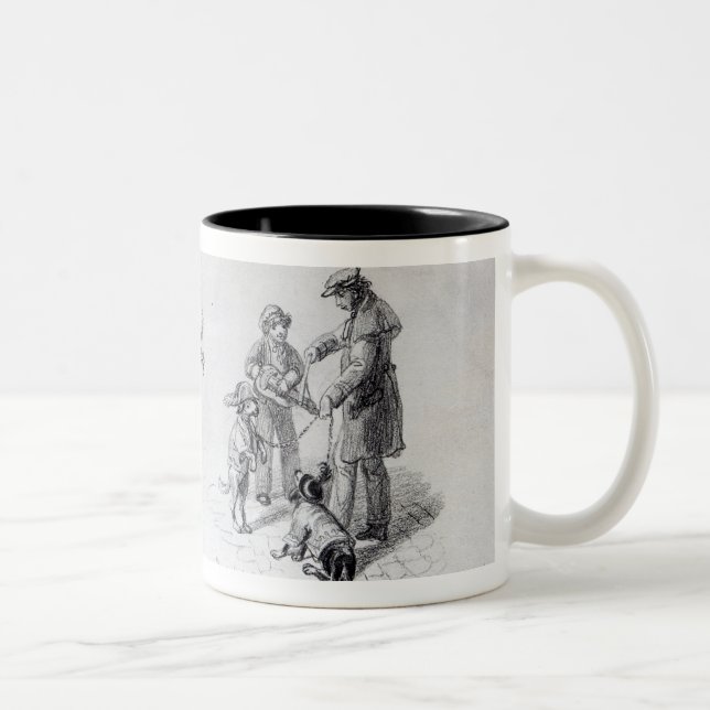 Caneca De Café Em Dois Tons Executores da rua, c.1839-43 (Direita)