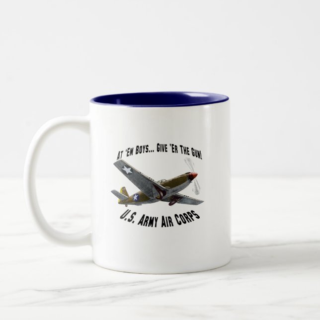 Caneca De Café Em Dois Tons Exército Aéreo dos EUA (Esquerda)