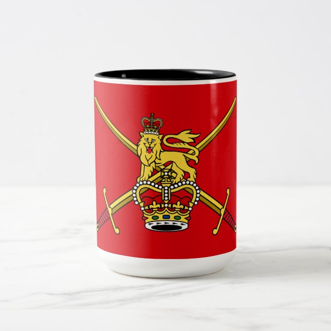 Caneca De Café Em Dois Tons Exército Britânico (Militar do Reino Unido) (Centro)