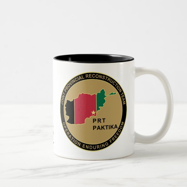 Caneca De Café Em Dois Tons Exército de PRT Paktika (Direita)