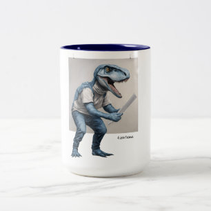 Caneca De Café Em Dois Tons Exhibitasaur Dinossaur