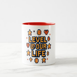 Caneca De Café Em Dois Tons "Expanda sua vida" - Desi Motivacional de Arte em 